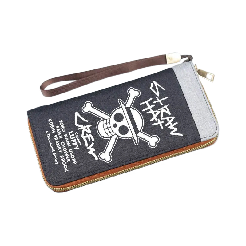 Anime Merchandise Wholesale - กระเป๋าสตางค์ซิปยาวลายการ์ตูนวันพีซ กระเป๋าใส่เหรียญคู่รัก ใส่บัตร สินค้าอนิเมะ ขายส่ง