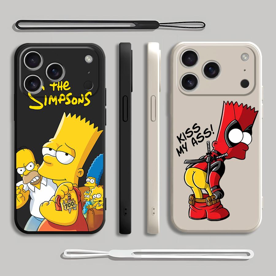 Lanyard Anime Logo - เคสโทรศัพท์ลายเรด บาร์ต ซิมป์สัน สำหรับ Apple iPhone