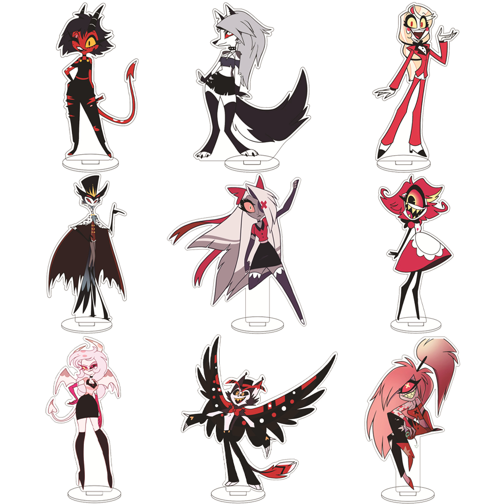 Anime Merchandise Gift - ฟิกเกอร์อะคริลิกตัวละครอนิเมะ Hazbin Hotel ชาร์ลี มอร์นิ่งสตาร์ แวกกี้