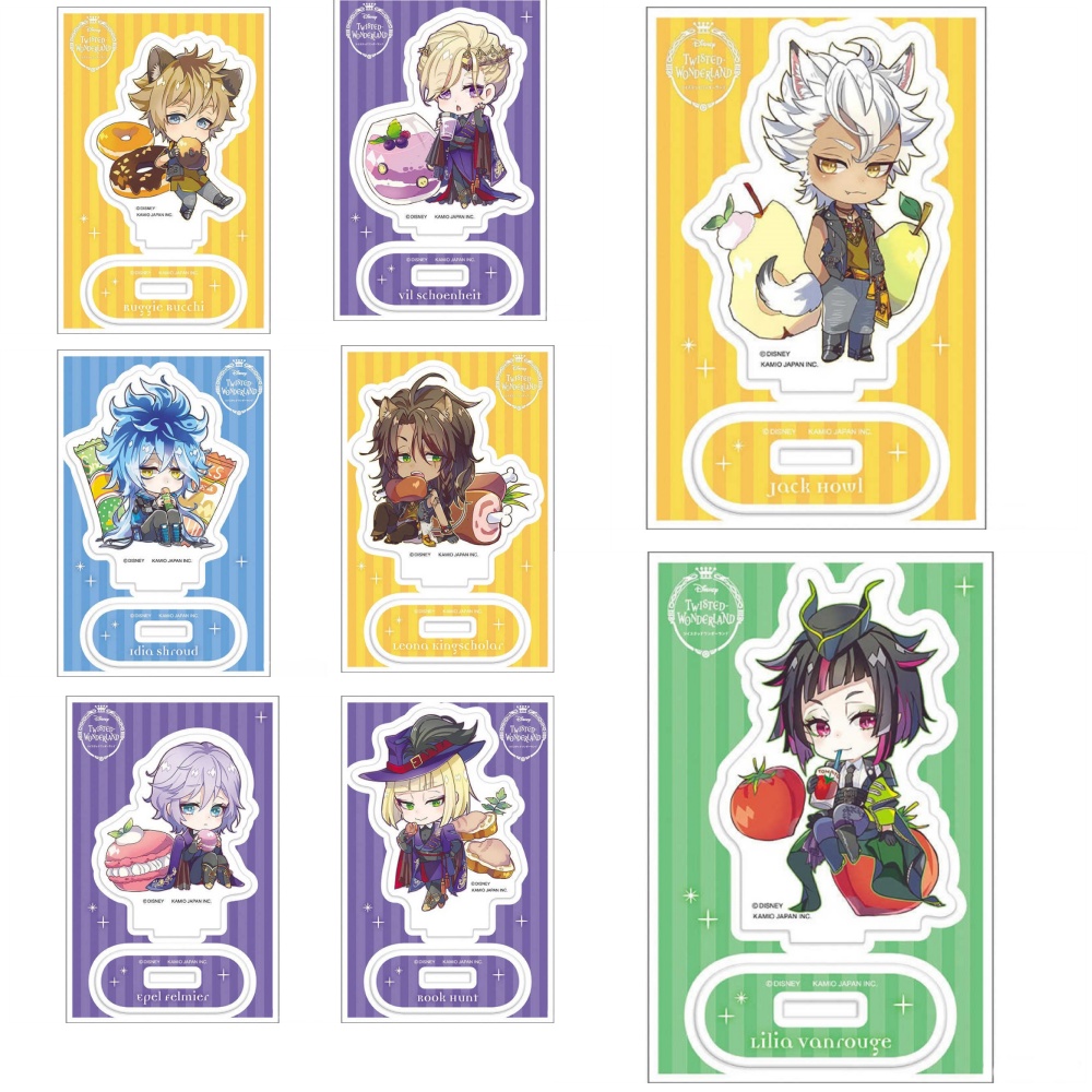 Anime Merchandise Wholesale - ขายส่งอะนิเมะ Twisted Wonderland ปริศนา Rosehearts พวงกุญแจอะคริลิครูป