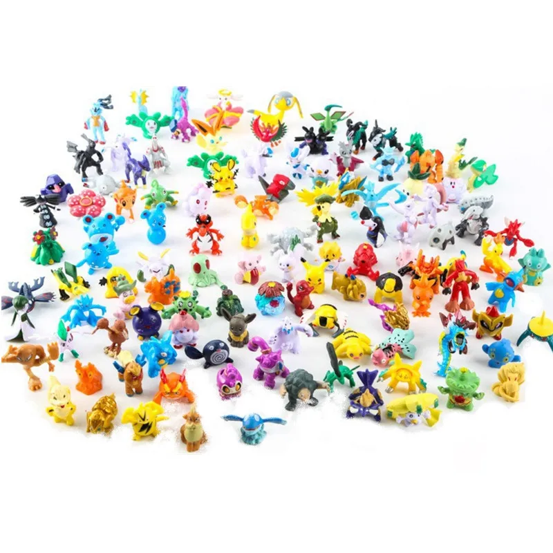 Anime Merchandise Figure - 2-3 ซม.Pokemon อะนิเมะรูป Pikachu น่ารัก Action