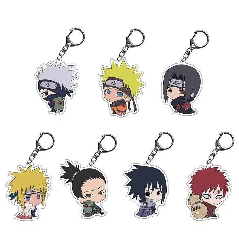 Anime Merchandise Wholesale - พวงกุญแจอะคริลิกน่ารักลายการ์ตูนนารูโตะ ชิบิ ของตกแต่งกระเป๋านักเรียน อนิเมะ สินค้าอนิเมะขายส่ง