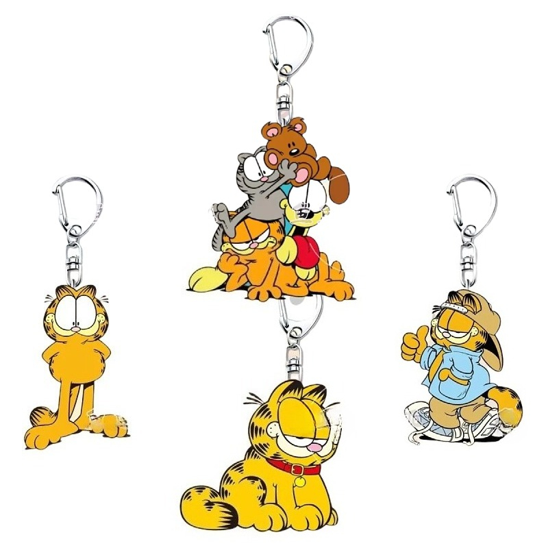 Anime Merchandise Wholesale - พวงกุญแจอะคริลิคการ์ฟิลด์การ์ตูนน่ารักสำหรับนักเรียน จี้ห้อยกระเป๋าตกแต่งสุดสร้างสรรค์ สไตล์คาวาอี้ ของสะสมอนิเมะ ขายส่ง