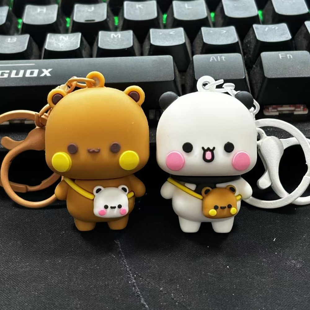 Anime Merchandise Wholesale - พวงกุญแจแพนด้าน่ารัก คาวาอิ บูบู ดูดู ตุ๊กตาอนิเมะ ของเล่น