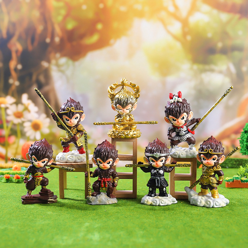 Official Merchandise Anime - BLACK MYTH WUKONG 2025 ใหม่น่ารักกล่องตาบอด Monkey