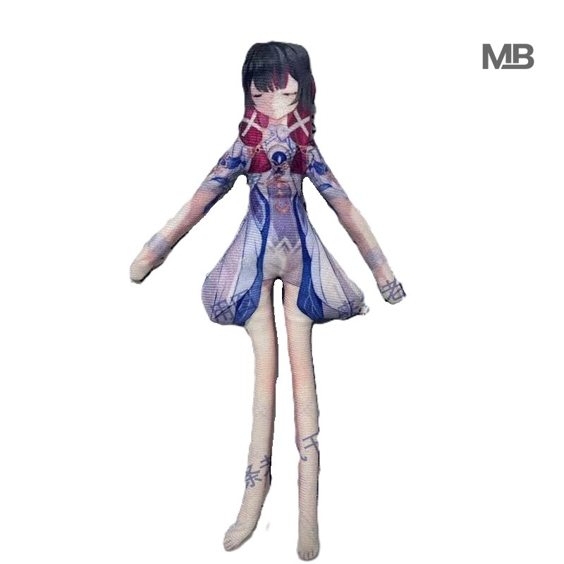 Anime Merchandise Plush Toys - ตุ๊กตาหนูโคลัมบีน่าจากเกม Genshin Impact แบบมีโครงเหล็กดัดรูปได้ ตุ๊กตาอนิเมะแบบยืดหยุ่น ของเล่นนุ่มนิ่ม