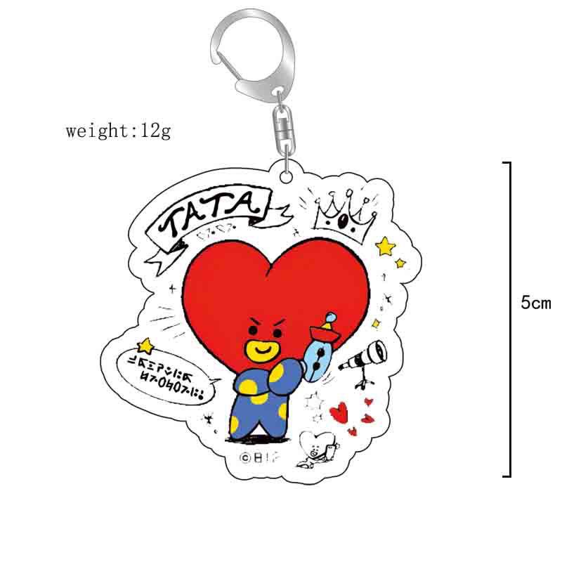 พวงกุญแจอะคริลิกการ์ตูน BT21 น - Anime Merchandise Wholesale บทวิจารณ์และราคา