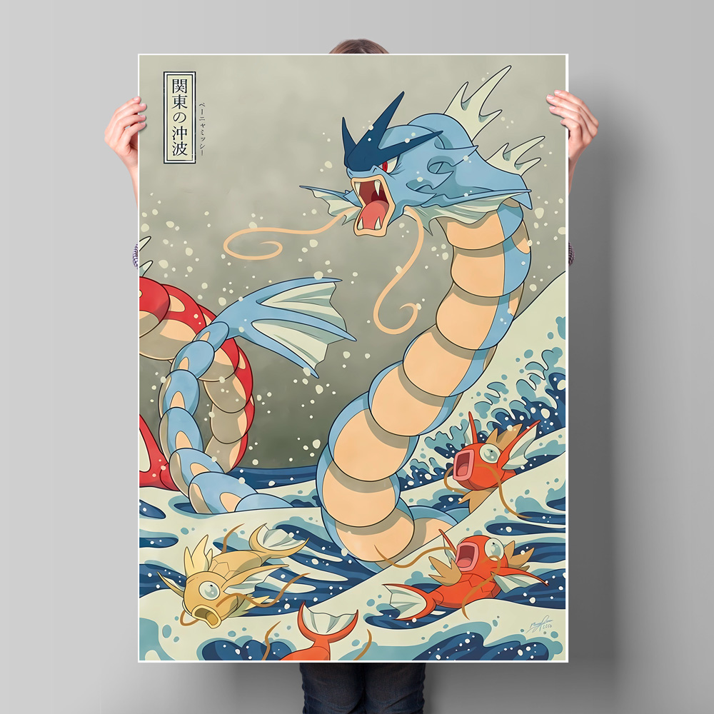 ญี่ปุ่นอะนิเมะโปเกมอน ยาราโดส์ - Anime Merchandise Posters บทวิจารณ์และราคา