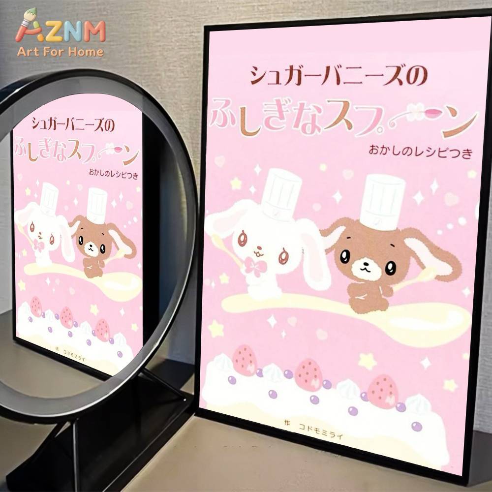 1 ชิ้น AZMN ชูการ์บันนี่ส์อะนิ - Anime Merchandise Posters บทวิจารณ์และราคา