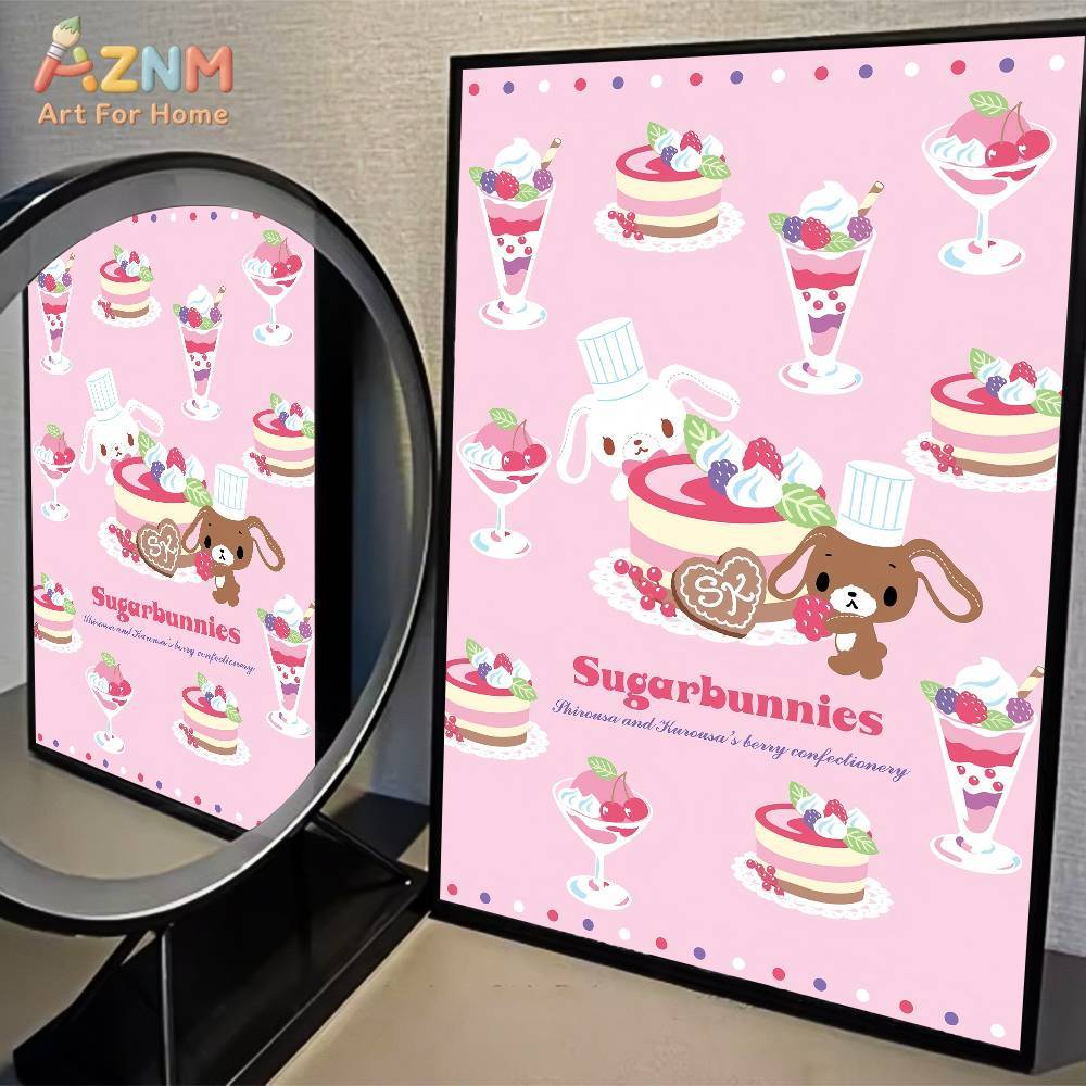 1 ชิ้น AZMN ชูการ์บันนี่ส์อะนิ - Anime Merchandise Posters บทวิจารณ์และราคา