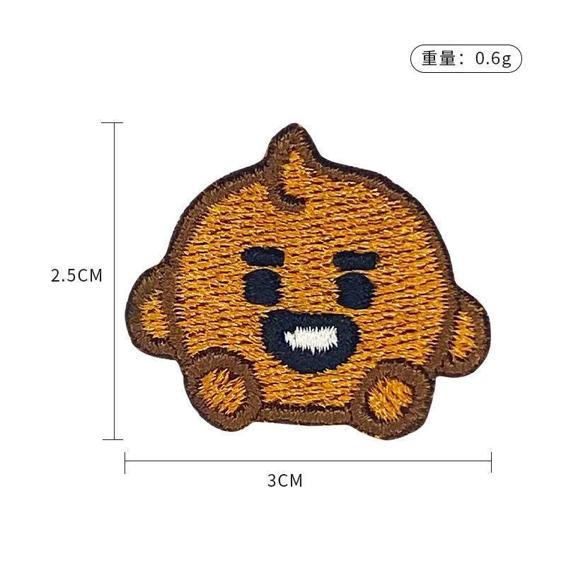 สติกเกอร์ปักลายการ์ตูน BT21 น่ - Anime Merchandise Wholesale บทวิจารณ์และราคา
